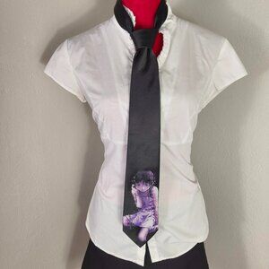 Angeltype Serial Experiments Lain Rare Anime Tie Cyber Futuristic Purple Black